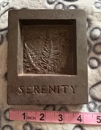 Cast Iron Serenity Leaf Wall Hanging Indoor/Outdoor, View more