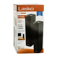 Lasko Ultra Slim Tower Heaters – 2 Pack, NEW - $45.00