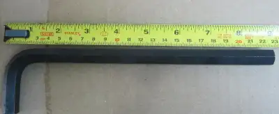 12 MM X 9" Long Hex-L Key allen wrench, long arm, View more