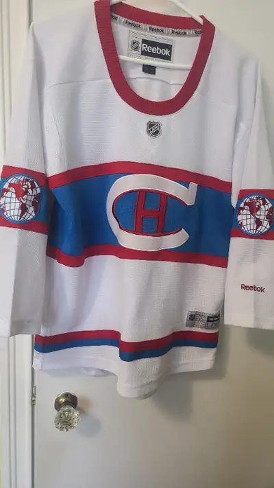 Montreal Canadians Youth Vintage White Jersey- L/XL Reebok, View more