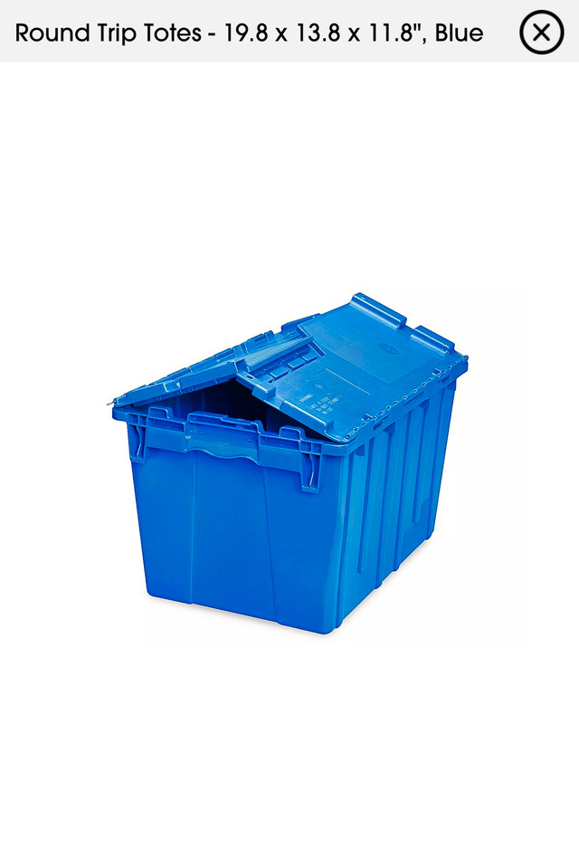 Storage totes 20$/1 or 18$/5plus or 800$/pallet in Storage Containers in Vernon
