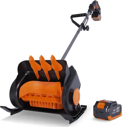 (!Broken) 24V 4Ah Electric Snow Shovel Cordless Snow Blower Cord, View more