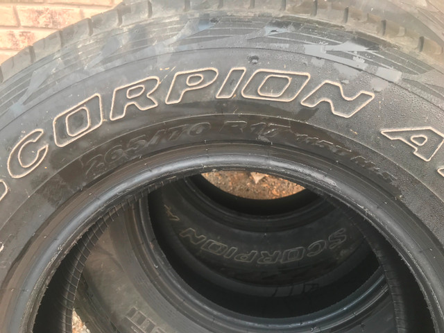 (3) - Pirelli - all season truck tires - 265/70 R17 in Tires & Rims in Strathcona County - Image 3
