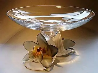 CRYSTALERIE ROYAL DE CHAMPAGNE, France ORCHIDEE Bol, View more