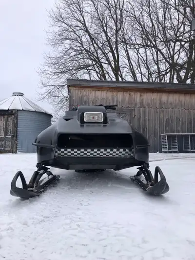 Customized 1977 ski doo rv340 free air rebuild motor race exhaust plastic skis with carbides picked...