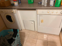 Still under counter washer gas dryer stackable 35h 27 w