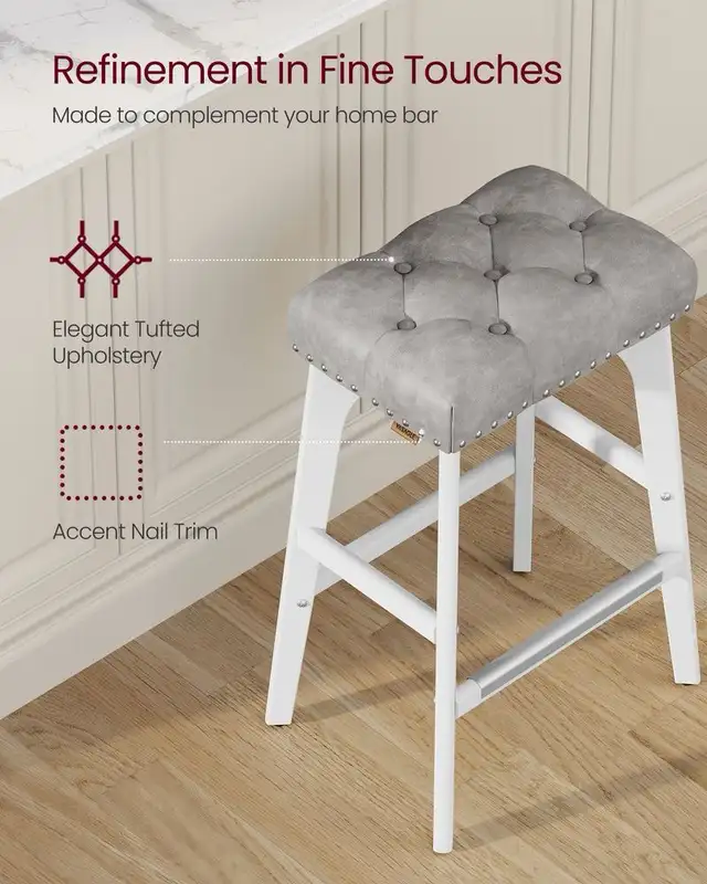 Luxury VASAGLE Counter Height Bar Stool in Chairs & Recliners in Markham / York Region - Image 4