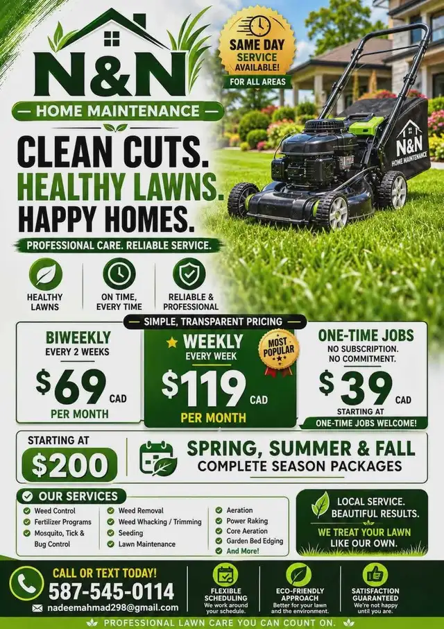 Lawn Maintenance Services in Cleaners & Cleaning in Edmonton - Image 11