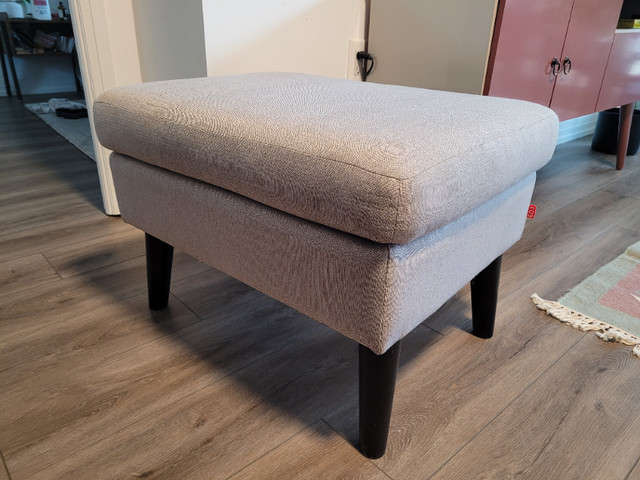 EQ3 Grey Ottoman in Couches & Futons in City of Toronto