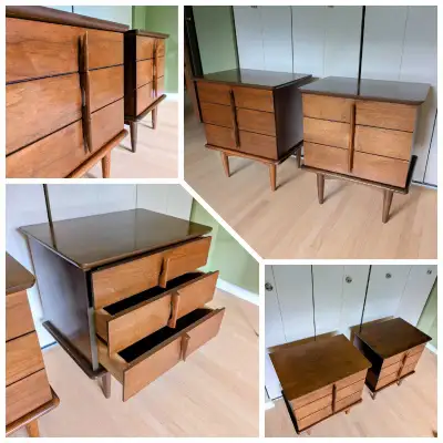 MCM United Furniture Walnut Nightstands, View more