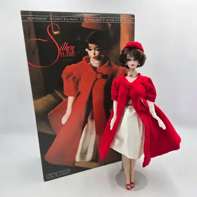 Barbie Doll Silken Flame Porcelain Treasures Collection Collecto, View more