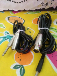 Audio Cables and connectors, three pin XLR and connectors