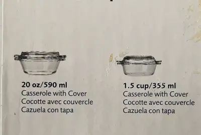 Brand New 4 pieces Anchor mini-bakes Glass Bakeware Set, View more