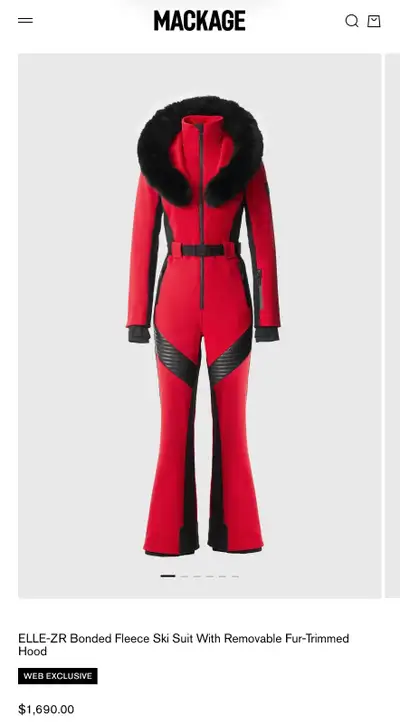 MACKAGE (L) - Ski Suit * $800 + discount **, View more