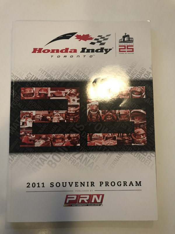 Honda Indy Toronto 2011 Souvenir program magazine in Arts & Collectibles in Oakville / Halton Region