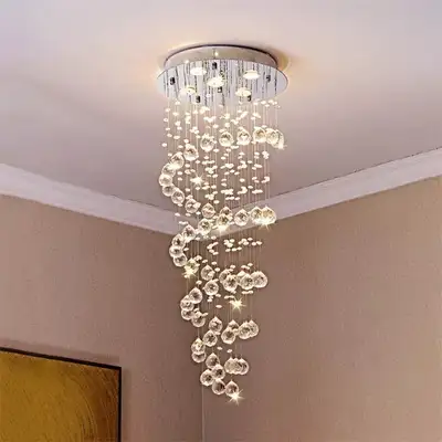 Crystal spiral chandelier modern , View more