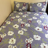 Cotton fabric ( three pieces bedsheets)