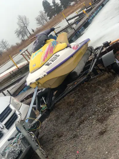 Selling my Sea Doo HX personal watercraft with trailer. * Make: Sea Doo * Model: HX * Trailer includ...