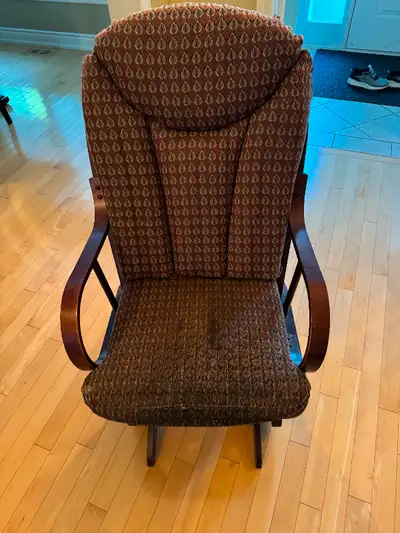 Dutailier Glider and Ottoman - Some wear on Fabric, View more