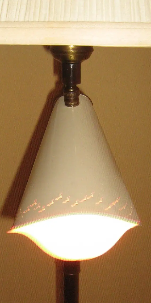 1950S MCM ATOMIC BRASS and WOOD FLOOR LAMP in Indoor Lighting & Fans in City of Toronto - Image 10