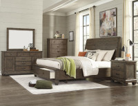 6Pcs Solid Wood Queen bedroom set for $1599