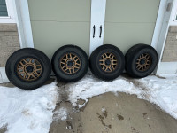 Set of 4 KMC wheels with great rubber