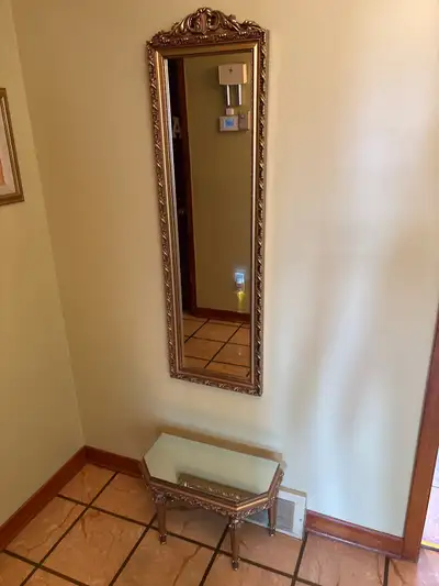 Ornate Mirror and Table Set, View more