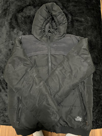 Mens Black Puffer Jacker (Size Large) Core by Jack and Jones