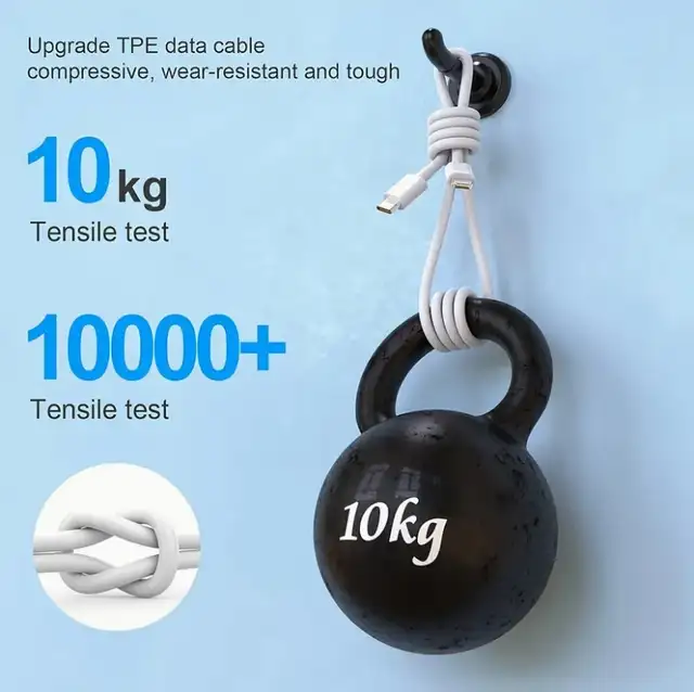 1pc 2 M 6.6ft USB C to Lightning Charging & Data Cable Apple MFI in General Electronics in Markham / York Region - Image 3