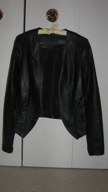 Women's Faux Leather Jacket Size Small628543943137291225