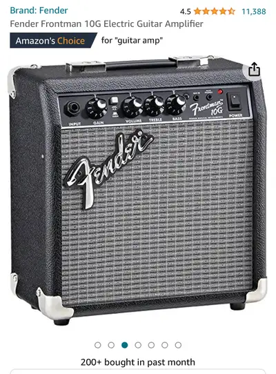Fender Frontman 10G Electric Guitar Amplifier, View more