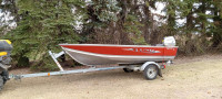 Lund WC-12 boat, trailer, motor