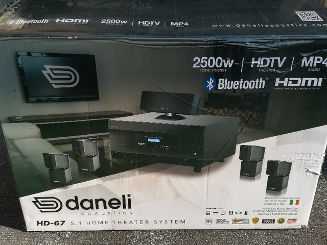 Surround Sound System -Daneli Acoustic HD-67 High Fidelity NEW in Speakers in Peterborough