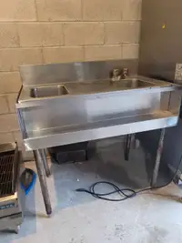 42" Stainless Steel Double Sink
