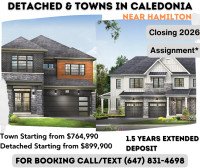 Detached & Towns in Caledonia - Closing in 2026