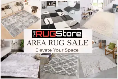 Area Rug Sale at The Rug Store on George Ferguson Way, View more