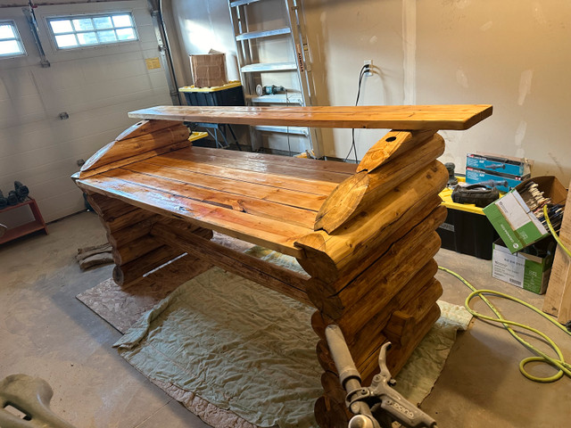 Giant Handcrafted Wood Desk in Desks in Red Deer