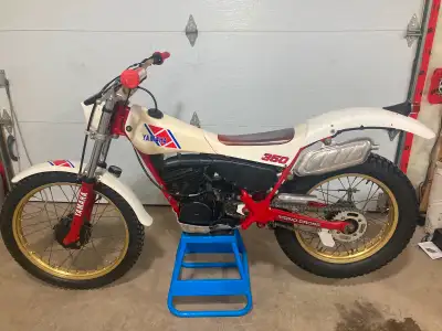 Mint condition low mile two owner vintage 1986 TY 350 trials bike that has been recently freshened u...