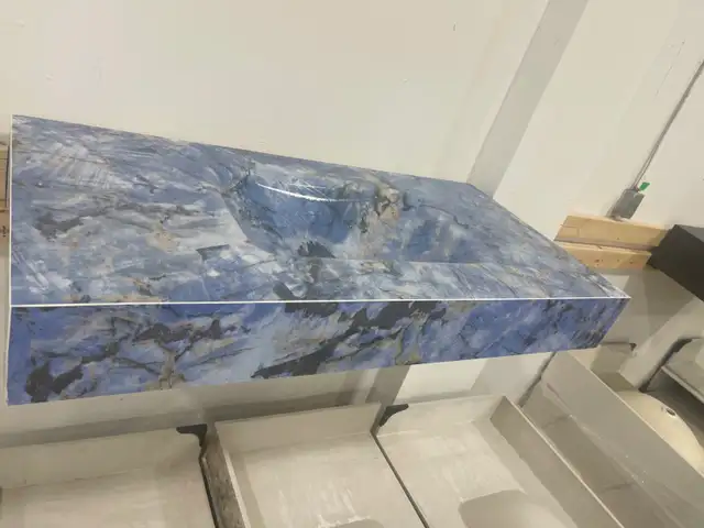 ✨ Seamless Thermoformed Sintered Stone Vanity Tops & Sinks in Cabinets & Countertops in City of Toronto - Image 10