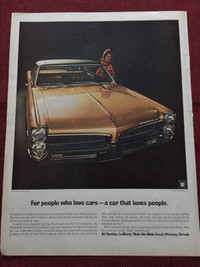 1966 Pontiac LeMans Hardtop Coupe Original Ad