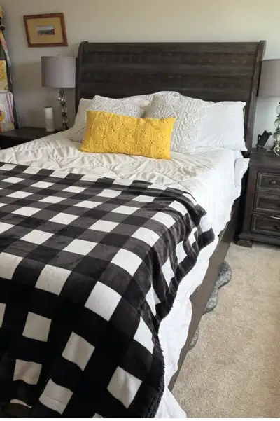 Bedroom set. Queen sleigh bed, large dresser, 2 nightstands., View more