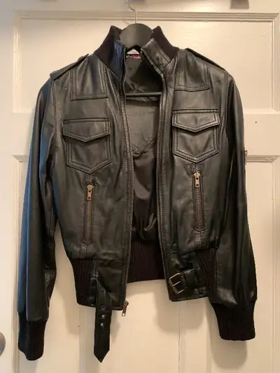 Women's XS, High Quality, Pure Ethiopian Leather Jacket, View more