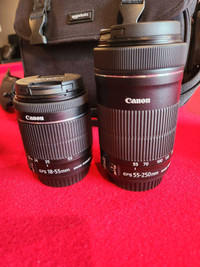 Canon T5i + Bag + 2 Lenses + SD card