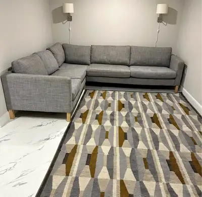 Mobilia Mia Grey Sectional Modular 5-Pieces Comfortable Deep Sea, View more