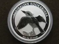 Pièce de monnaie Australian Kookaburra .999 Fine Silver Dollar