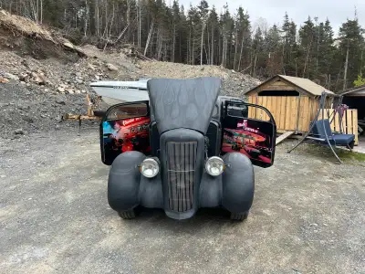 I use her daily .. still needs very little work to finish. .. no rust …. built 327 with a 4 speed au...
