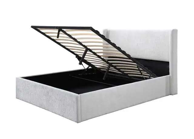 Closing Sale! New Boucle Style Storage Bed For Sale | King/Queen in Beds & Mattresses in Peterborough - Image 2