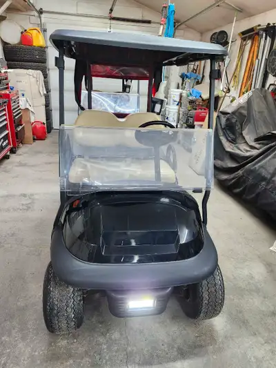 Immaculate condition! EFI gas cart. LED lights, club cover, windshield, USB port, and oil change. Re...