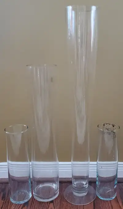 Clear Glass Cylinder Vases for Centerpieces, View more
