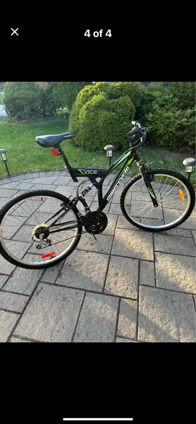 26 inch, was used for couple of summers and then sit in garage Gears seem not working